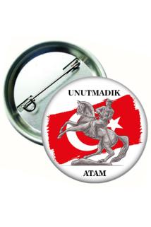 Ataya Saygı Unutmadık Atam Atatürk Rozeti,19 Mayıs