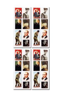 Atatürk Pvc Kabartma Sticker Etiket, Mustafa Kemal