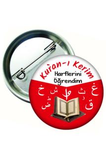 Kuran Harflerini Öğrendim Öğrenci Rozeti