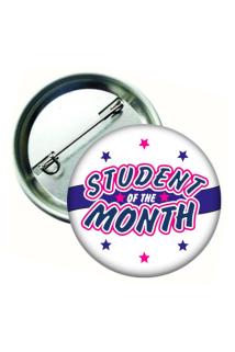 Student of The Month İngilizce Öğrenci Rozeti 